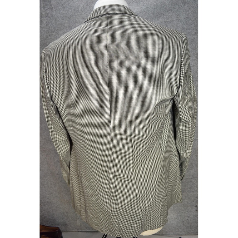 Ermenegildo Zegna Blazer Mens 44 Houndstooth Wool 15milmil15‎ Italy Sport Coat - Picture 4 of 16